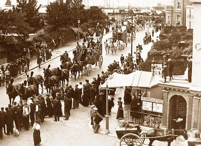 Framed Print : Circus parade, Ramsgate in 1899 Framed Print : Circus parade, Ramsgate in 1899