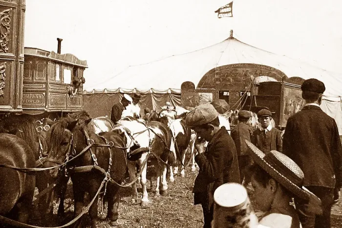 Framed Print : Circus parade in Ramsgate in 1899 Framed Print : Circus parade in Ramsgate in 1899