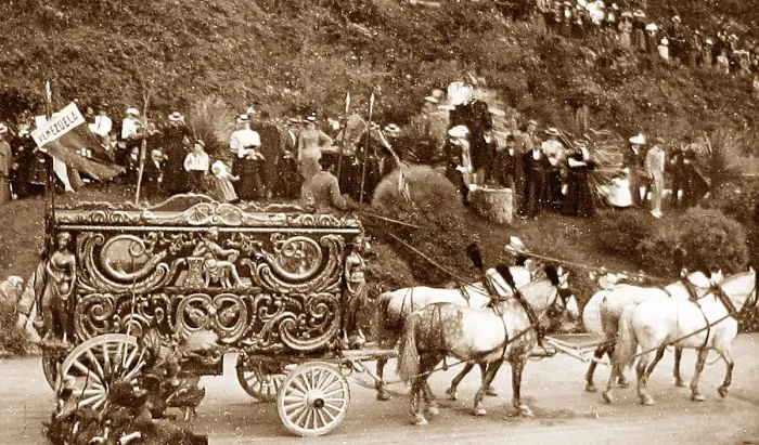 Framed Print : Circus parade in Ramsgate in 1899 Framed Print : Circus parade in Ramsgate in 1899