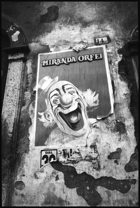 Framed Print : Circus poster on wall, Italy Framed Print : Circus poster on wall, Italy