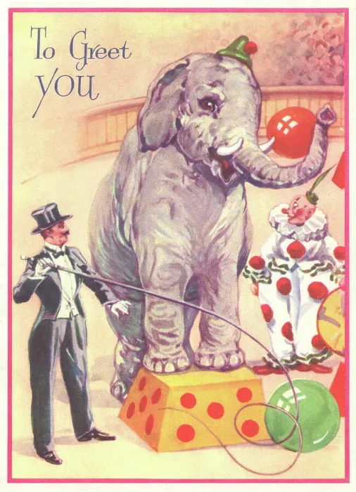 Framed Print : Circus Scene Framed Print : Circus Scene