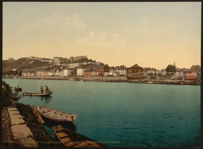 Framed Print : The citadel and the bridges over the Meuse and Sambre, Namur Framed Print : The citadel and the bridges over the Meuse and Sambre, Namur