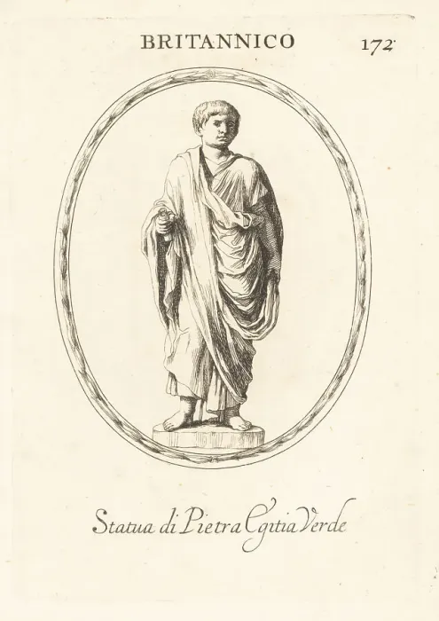 Framed Print : Citizen of Britain in a praetexta toga, Britannicus Framed Print : Citizen of Britain in a praetexta toga, Britannicus
