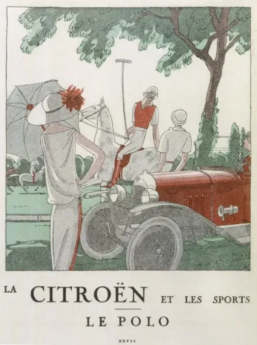 Framed Print : Citroen at Polo Game Framed Print : Citroen at Polo Game