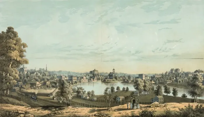 Framed Print : City of Aurora 1869 Framed Print : City of Aurora 1869
