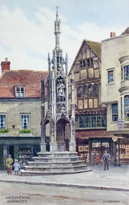 Framed Print : City Cross, Winchester, Hampshire Framed Print : City Cross, Winchester, Hampshire