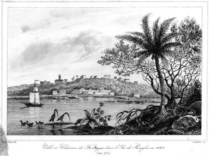 Framed Print : City and Frederyca Castle on Paraiba island, Brazil Framed Print : City and Frederyca Castle on Paraiba island, Brazil
