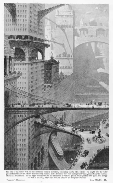 Framed Print : City of the Future Framed Print : City of the Future