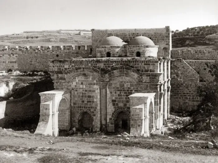 Framed Print : City gate, Jerusalem, circa 1880s (Bonfils studio) Framed Print : City gate, Jerusalem, circa 1880s (Bonfils studio)