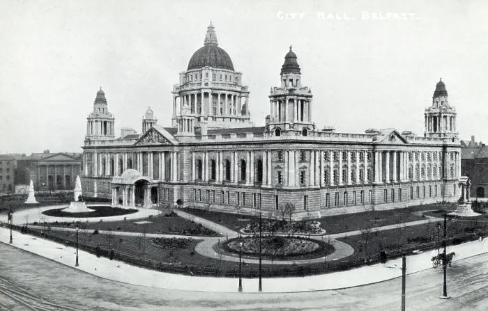 Framed Print : City Hall, Belfast - Exterior. Date: circa 1910s Framed Print : City Hall, Belfast - Exterior. Date: circa 1910s