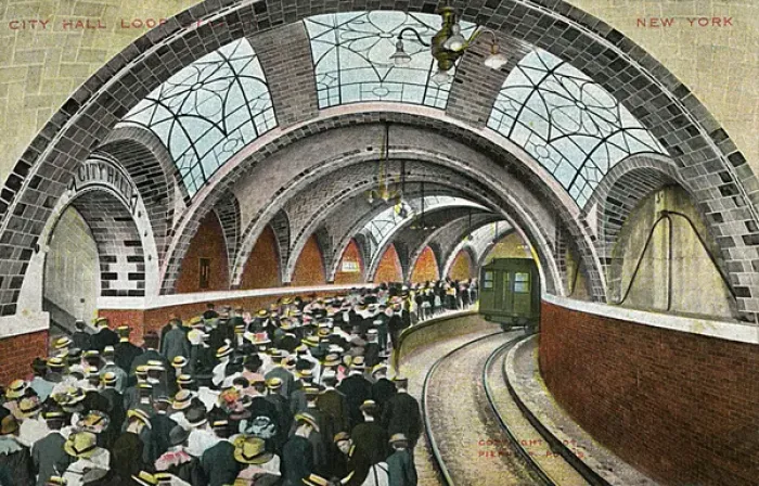 Framed Print : City Hall Loop Station, New York, USA Framed Print : City Hall Loop Station, New York, USA
