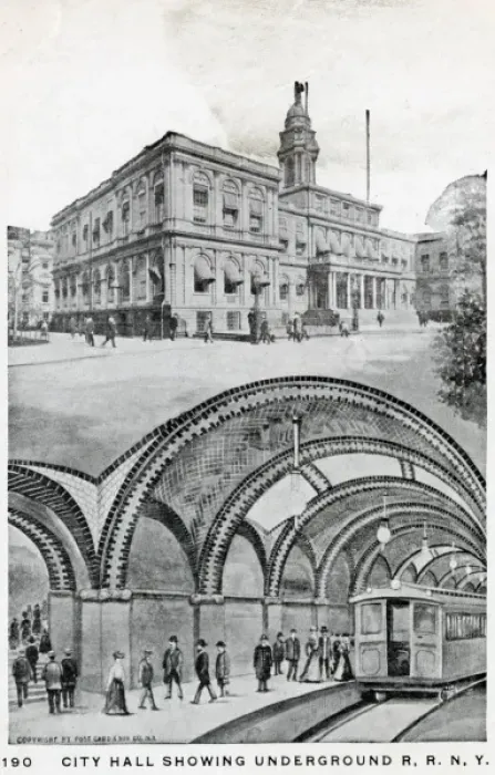 Framed Print : City Hall and Subway, New York Framed Print : City Hall and Subway, New York