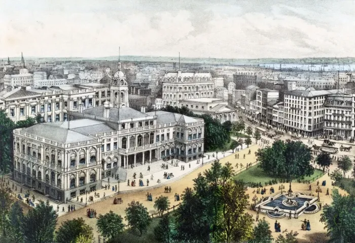 Framed Print : City Hall and Vicinity. New York City Framed Print : City Hall and Vicinity. New York City
