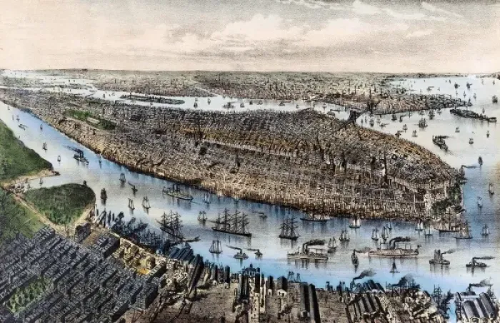 Framed Print : City of New York and Environs Framed Print : City of New York and Environs