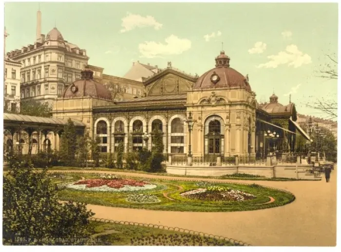Framed Print : City park, Carlsbad, Bohemia, Austro-Hungary Framed Print : City park, Carlsbad, Bohemia, Austro-Hungary