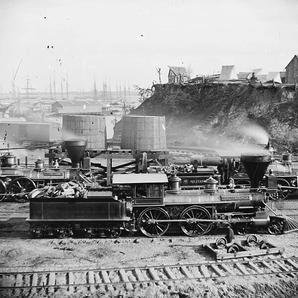 City Point, Va. Gen. J. C. Robinson and other locomotives of
