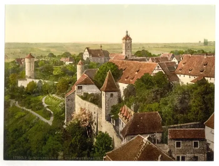 Framed Print : Part of the city, Rothenburg (i. e. ob der Tauber), Bavaria Framed Print : Part of the city, Rothenburg (i. e. ob der Tauber), Bavaria