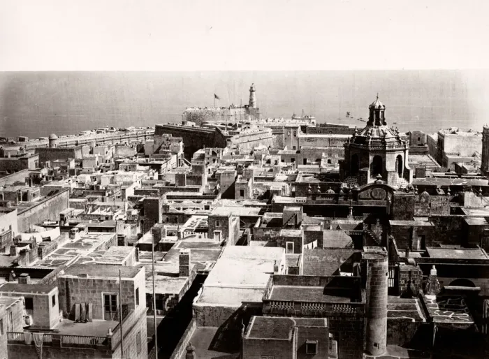 Framed Print : City of Valletta, Malta, c. 1880 Framed Print : City of Valletta, Malta, c. 1880