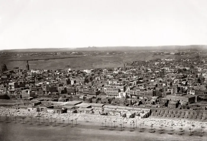 Framed Print : City view toward pyramids, Cairo, Egypt, c. 1880 s Framed Print : City view toward pyramids, Cairo, Egypt, c. 1880 s