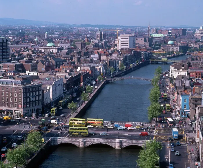 Framed Print : City viewed from Liberty Hall, Dublin, Ireland Framed Print : City viewed from Liberty Hall, Dublin, Ireland