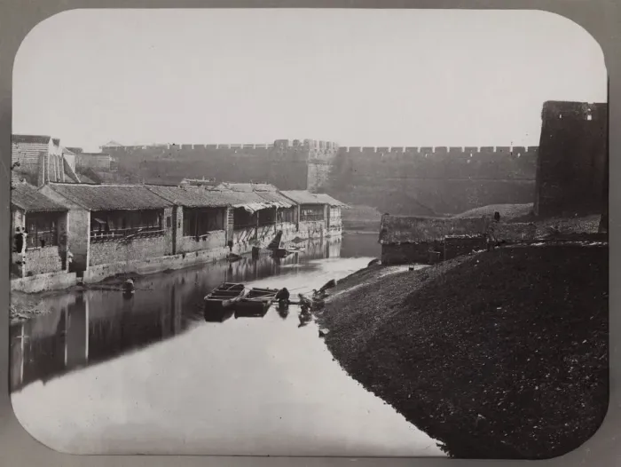 Framed Print : City Walls and canal, Peking, Beijing, China Framed Print : City Walls and canal, Peking, Beijing, China