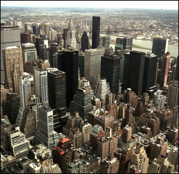 Framed Print : Cityscape view from the Empire State Building, New York, USA Framed Print : Cityscape view from the Empire State Building, New York, USA