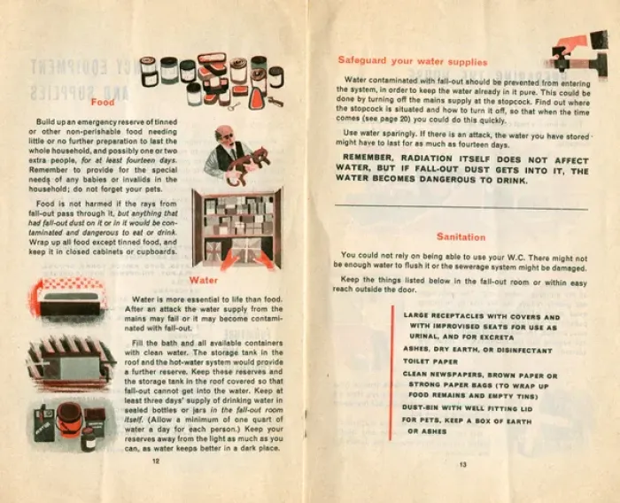Framed Print : Civil Defence Handbook, continued emergency equipment Framed Print : Civil Defence Handbook, continued emergency equipment