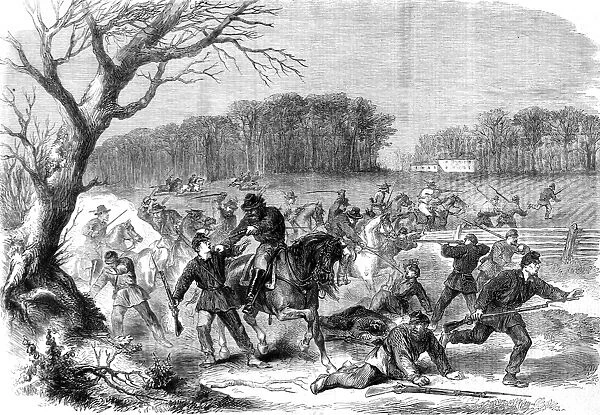 The Civil War in America, advanced post of General Blenker s