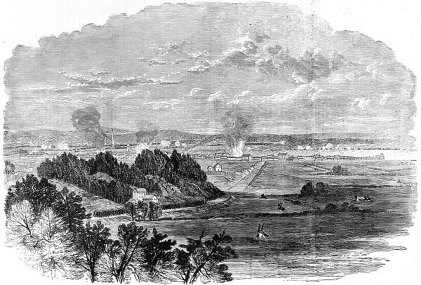 The Civil War in America. The bombardment of Frederickburg