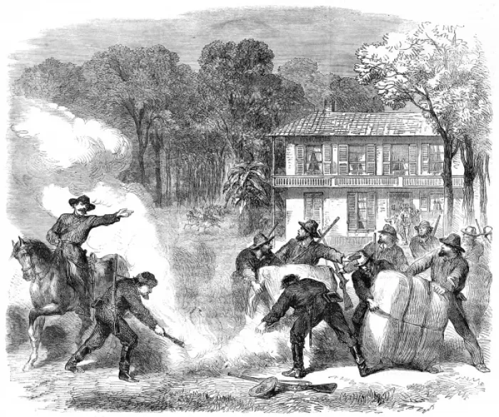 Framed Print : The Civil War in America: cottonburners in the neighbourhood Framed Print : The Civil War in America: cottonburners in the neighbourhood