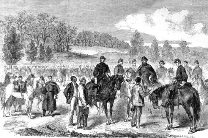 Framed Print : The Civil war in America. Reconnaissance made by General Sto Framed Print : The Civil war in America. Reconnaissance made by General Sto