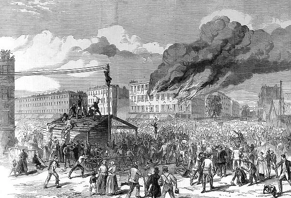 The Civil War in America. The riots in New York