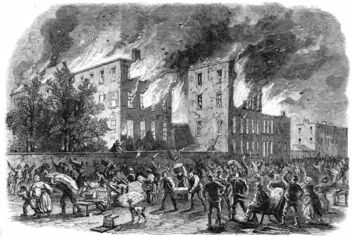 Framed Print : The Civil War in America: Riots in New York Framed Print : The Civil War in America: Riots in New York