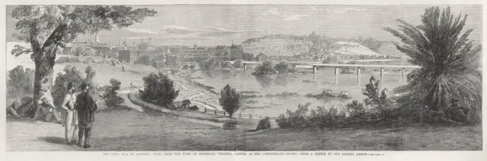 Framed Print : The Civil War in America: View from the West of Richmond, Vi Framed Print : The Civil War in America: View from the West of Richmond, Vi