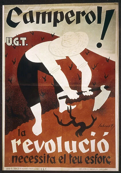 Civil War Poster Peasant Events Spain Posters