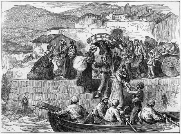 Framed Print : Civil War Refugees Framed Print : Civil War Refugees