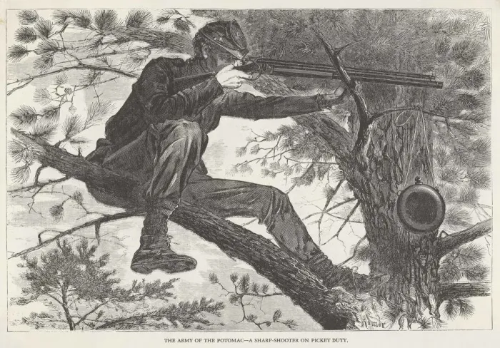 Framed Print : US Civil War Sharpshooter Framed Print : US Civil War Sharpshooter