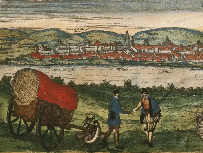 Framed Print : Civitatis Orbis Terrarum. Ecija Framed Print : Civitatis Orbis Terrarum. Ecija