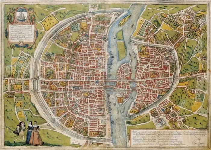 Framed Print : Civitatis Orbis Terrarum. Paris Framed Print : Civitatis Orbis Terrarum. Paris