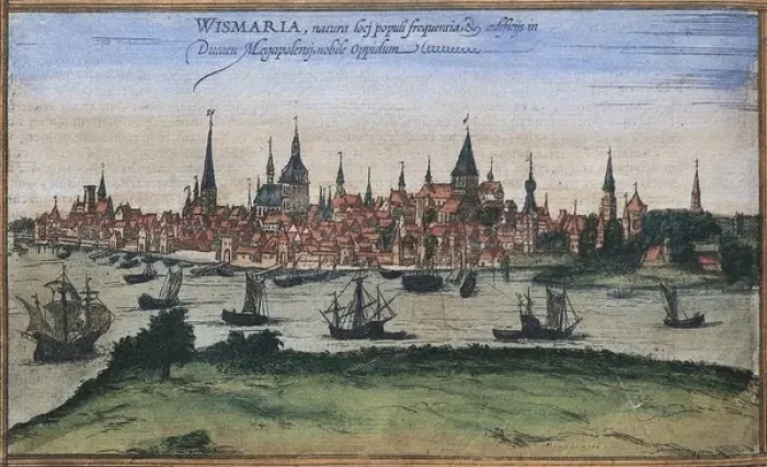 Framed Print : Civitatis Orbis Terrarum. Wismar Framed Print : Civitatis Orbis Terrarum. Wismar