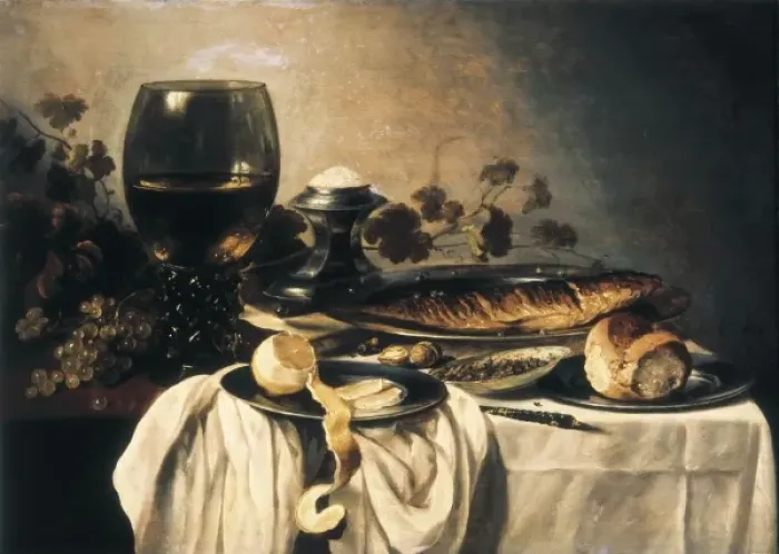 Framed Print : CLAESZ, Pieter (1597-1661). Breakfast. 1646 Framed Print : CLAESZ, Pieter (1597-1661). Breakfast. 1646