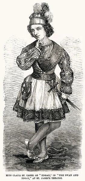 Clara St Casse as Edgar in The Swan and Edgar, 1859