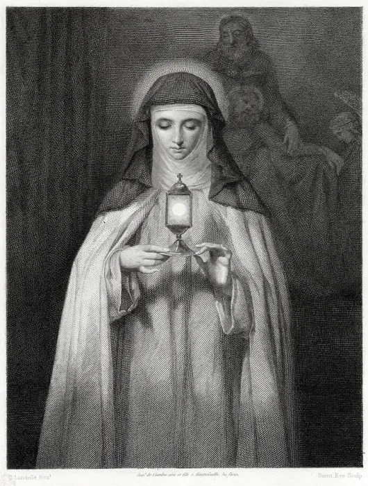 Framed Print : CLARE OF ASSISI (Clara) (1194? - 1253?), saint, follower of Francis (Francesco) di Assisi Framed Print : CLARE OF ASSISI (Clara) (1194? - 1253?), saint, follower of Francis (Francesco) di Assisi