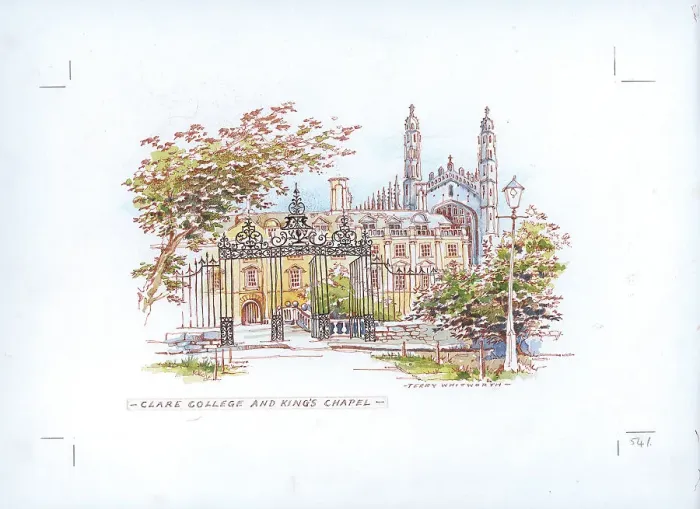 Framed Print : Clare College and King's Chapel, [Cambridge]