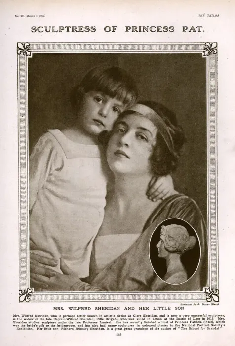 Framed Print : Clare Sheridan and son Framed Print : Clare Sheridan and son