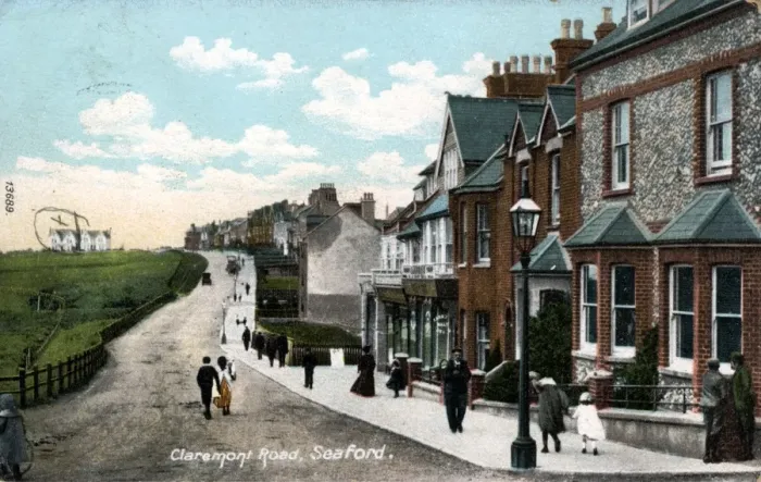 Framed Print : Claremont Road, Seaford, Sussex Framed Print : Claremont Road, Seaford, Sussex