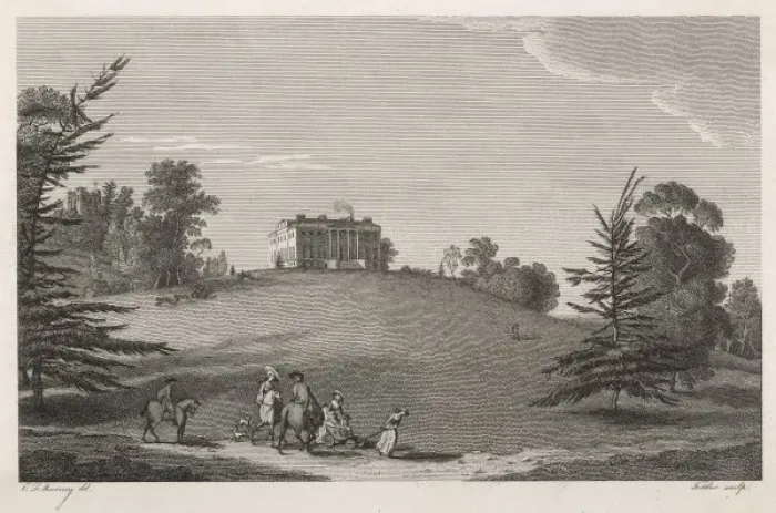 Framed Print : Claremont / Surrey 1787 Framed Print : Claremont / Surrey 1787