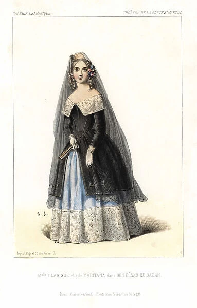 Clarisse Midroy as Maritana in Don Cesar de Bazan, 1844