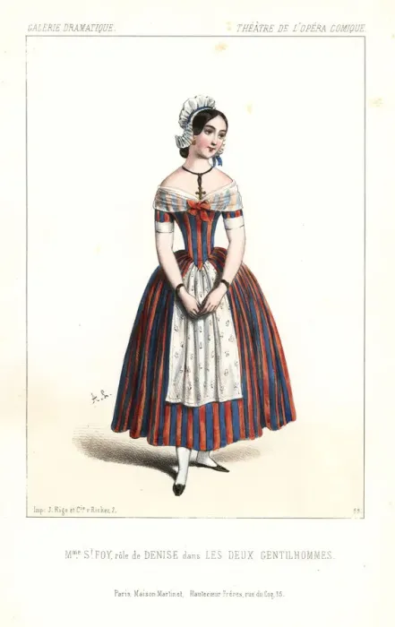Framed Print : Clarisse Sainte-Foy as Denise in Les Deux Gentilhommes, 1844 Framed Print : Clarisse Sainte-Foy as Denise in Les Deux Gentilhommes, 1844