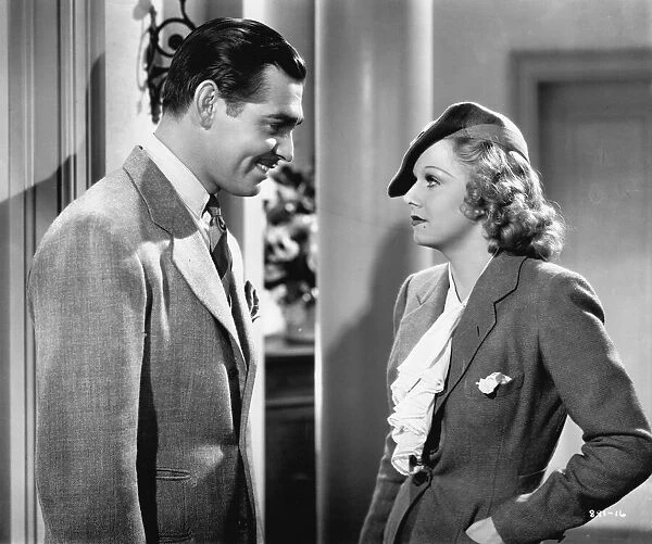 Clark Gable and Jean Harlow in Wife Versus Secretary (1936)